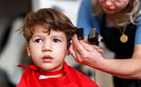 Haircut for little boy